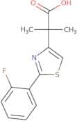 2-[2-(2-Fluorophenyl)-1,3-thiazol-4-yl]-2-methylpropanoic acid
