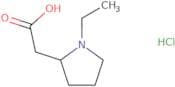 2-(1-Ethylpyrrolidin-2-yl)acetic acid hydrochloride