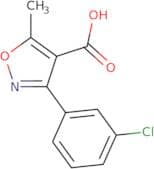 3-(3-Chlorophenyl)-5-methyl-1,2-oxazole-4-carboxylic acid