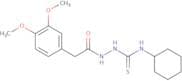 2-(3,4-dimethoxyphenyl)-N-(((cyclohexylamino)thioxomethyl)amino)ethanamide