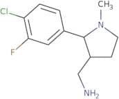 [2-(4-Chloro-3-fluorophenyl)-1-methylpyrrolidin-3-yl]methanamine
