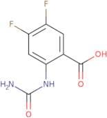 2-(Carbamoylamino)-4,5-difluorobenzoic acid