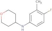 N-(4-Fluoro-3-methylphenyl)oxan-4-amine