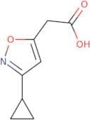 2-(3-Cyclopropyl-1,2-oxazol-5-yl)acetic acid
