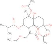 8α-Methacryloyloxy-13-ethoxyvernojalcanolide