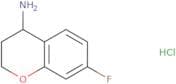 (4S)-7-Fluoro-3,4-dihydro-2H-1-benzopyran-4-amine hydrochloride