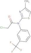 2-Chloro-N-(4-methyl-1,3-thiazol-2-yl)-N-[3-(trifluoromethyl)phenyl]acetamide