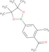 1-[2-methyl-4-(tetramethyl-1,3,2-dioxaborolan-2-yl)phenyl]ethanone