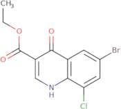 Ethyl 6-bromo-8-chloro-4-hydroxy-quinoline-3-carboxylate