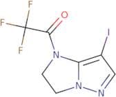 2,2,2-Trifluoro-1-{7-iodo-1H,2H,3H-pyrazolo[1,5-a]imidazol-1-yl}ethan-1-one