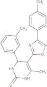 6-Methyl-4-(m-tolyl)-5-(3-(p-tolyl)-1,2,4-oxadiazol-5-yl)-3,4-dihydropyrimidine-2(1H)-thione
