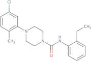 (4-(5-chloro-2-methylphenyl)piperazinyl)-N-(2-ethylphenyl)formamide