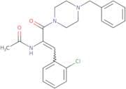 N-[(E)-1-(4-Benzyl-piperazine-1-carbonyl)-2-(2-chloro-phenyl)-vinyl]-acetamide