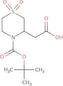 2-{4-[(tert-Butoxy)carbonyl]-1,1-dioxo-1λ⁶-thiomorpholin-3-yl}acetic acid