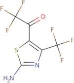 1-[2-Amino-4-(trifluoromethyl)-1,3-thiazol-5-yl]-2,2,2-trifluoroethan-1-one