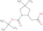 2-{1-[(tert-Butoxy)carbonyl]-4,4-dimethylpyrrolidin-2-yl}acetic acid