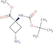 Methyl rac-(1R,3R)-3-amino-1-{[(tert-butoxy)carbonyl]amino}cyclobutane-1-carboxylate