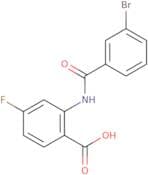 2-(3-Bromobenzamido)-4-fluorobenzoic acid