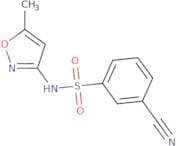 3-Cyano-N-(5-methyl-1,2-oxazol-3-yl)benzene-1-sulfonamide