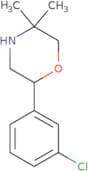 2-(3-Chlorophenyl)-5,5-dimethylmorpholine