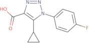 5-Cyclopropyl-1-(4-fluorophenyl)-1H-1,2,3-triazole-4-carboxylic acid