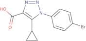 1-(4-Bromophenyl)-5-cyclopropyl-1H-1,2,3-triazole-4-carboxylic acid