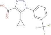5-Cyclopropyl-1-[3-(trifluoromethyl)phenyl]-1H-1,2,3-triazole-4-carboxylic acid