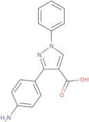 3-(4-Aminophenyl)-1-phenyl-1H-pyrazole-4-carboxylic acid
