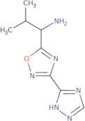2-Methyl-1-[3-(4H-1,2,4-triazol-3-yl)-1,2,4-oxadiazol-5-yl]propan-1-amine