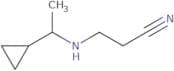 3-[(1-Cyclopropylethyl)amino]propanenitrile