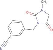 3-[(3-Methyl-2,5-dioxoimidazolidin-1-yl)methyl]benzonitrile