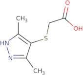 2-[(3,5-Dimethyl-1H-pyrazol-4-yl)sulfanyl]acetic acid