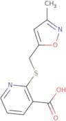 2-{[(3-Methyl-1,2-oxazol-5-yl)methyl]sulfanyl}pyridine-3-carboxylic acid