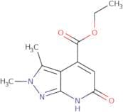 Ethyl 2,3-dimethyl-6-oxo-2H,6H,7H-pyrazolo[3,4-b]pyridine-4-carboxylate