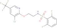 N-(2-{[3-Chloro-5-(trifluoromethyl)pyridin-2-yl]oxy}ethyl)-2,6-difluorobenzene-1-sulfonamide