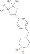 4-(4-(4,4,5,5-Tetramethyl-1,3,2-dioxaborolan-2-yl)benzyl)thiomorpholine 1,1-Dioxide