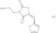 3-(2-Aminoethyl)-5-(thiophen-2-ylmethylidene)-1,3-thiazolidine-2,4-dione hydrochloride