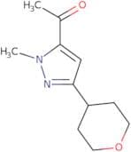 1-[1-Methyl-3-(oxan-4-yl)-1H-pyrazol-5-yl]ethan-1-one