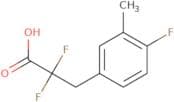 2,2-Difluoro-3-(4-fluoro-3-methylphenyl)propanoic acid