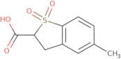 2,​3-​dihydro-​5-​methyl-​benzo[b]​thiophene-​2-​carboxylic acid 1,​1-​dioxide