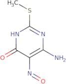 6-Amino-2-(methylsulfanyl)-5-nitroso-3,4-dihydropyrimidin-4-one