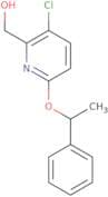 [3-Chloro-6-(1-phenylethoxy)pyridin-2-yl]methanol