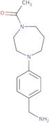 1-{4-[4-(Aminomethyl)phenyl]-1,4-diazepan-1-yl}ethan-1-one