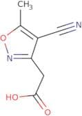 2-(4-Cyano-5-methyl-1,2-oxazol-3-yl)acetic acid