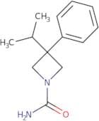 3-Phenyl-3-(propan-2-yl)azetidine-1-carboxamide