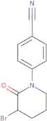 4-(3-Bromo-2-oxopiperidin-1-yl)benzonitrile