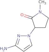 3-(3-Amino-1H-pyrazol-1-yl)-1-methylpyrrolidin-2-one