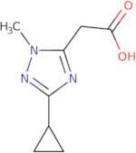 2-(3-Cyclopropyl-1-methyl-1H-1,2,4-triazol-5-yl)acetic acid