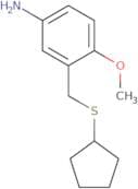 3-[(Cyclopentylsulfanyl)methyl]-4-methoxyaniline