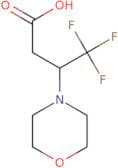 4,4,4-Trifluoro-3-(morpholin-4-yl)butanoic acid